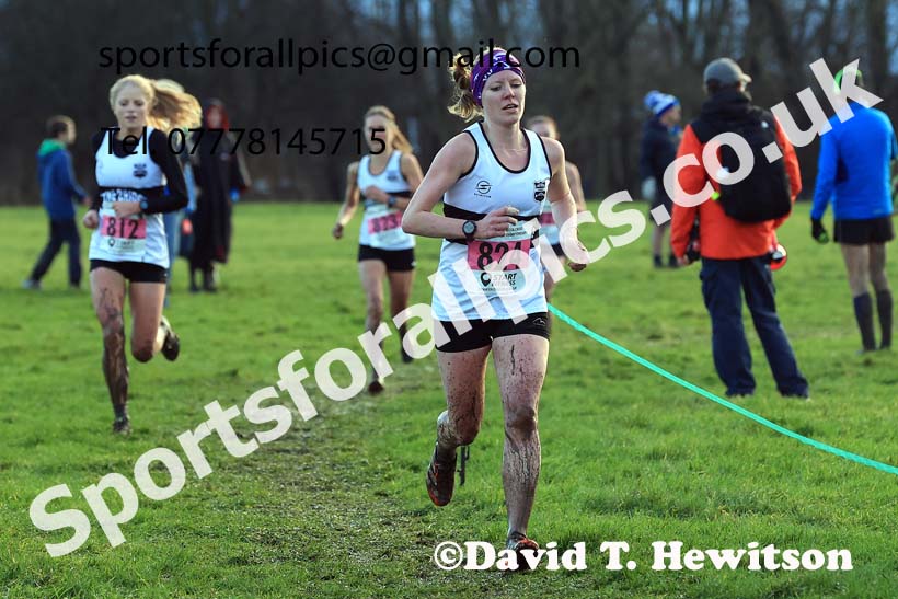 Senior womens 2023 North Eastern Cross Country Champs., Temple Park, South Shields. Photo: David T. Hewitson/Sports for All Pics